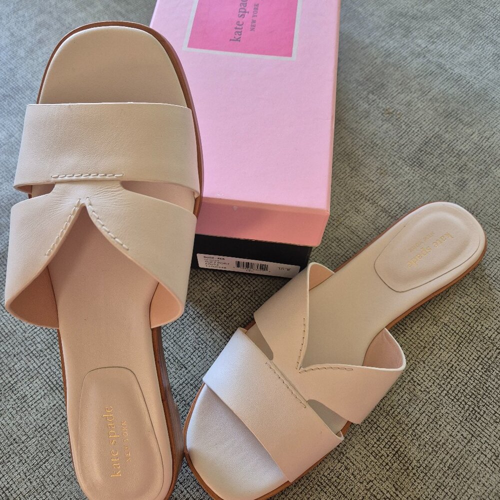 Kate Spade leather Slip Ons
